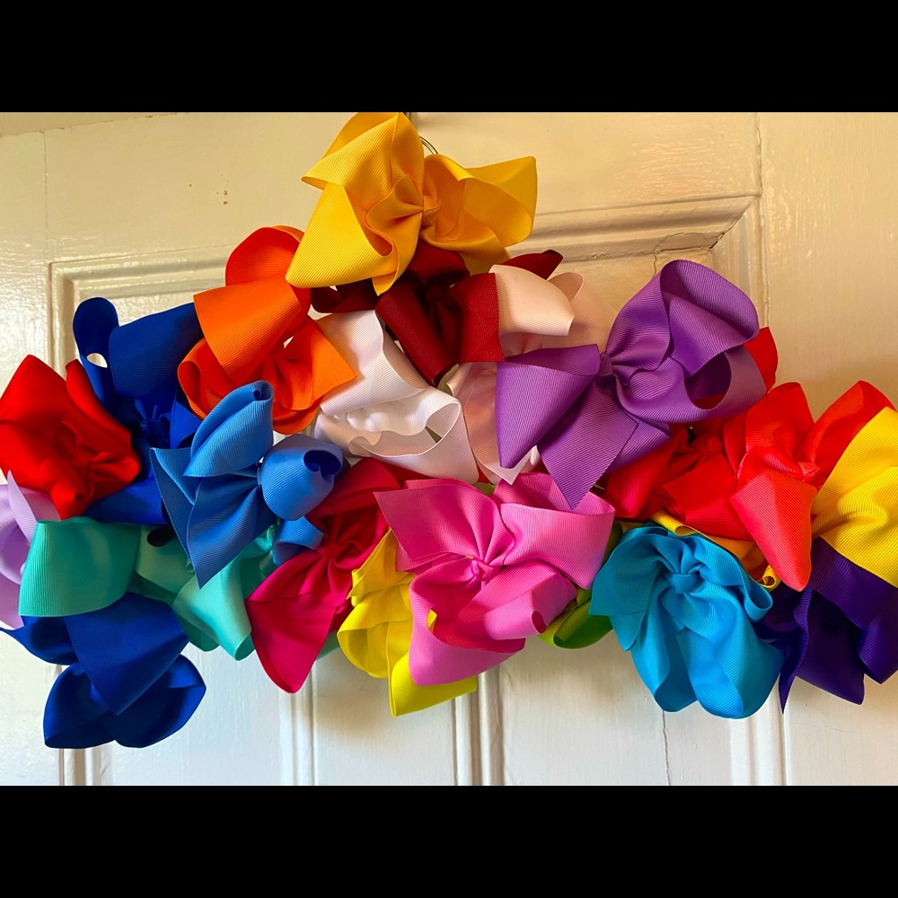 HAIR BOWS!!!! 5 inch diagonal measure!